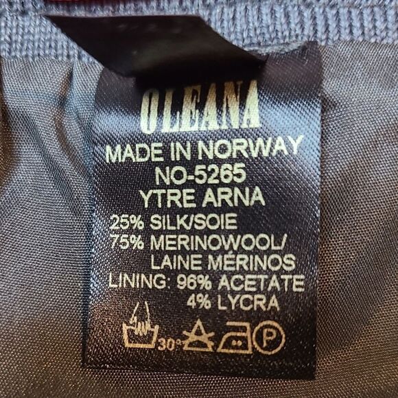 NWOT Oleana Silk & Merino Wool Knit Grey Pencil Skirt – M - Picture 11 of 11